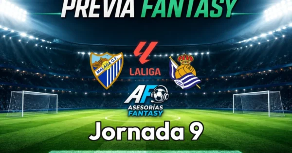Málaga vs Real Sociedad - Jornada 9